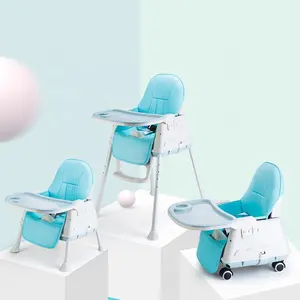 Portable Folding Adjustable high chair for baby feeding Baby Dining Chair Multifunctional Baby Kids Chair