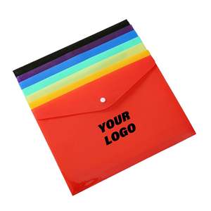 Enveloppes en plastique transparent de bonne qualité, couleur transparente, format A5, pochettes transparentes pour documents, organiseurs avec bouton pression - Product Image 2