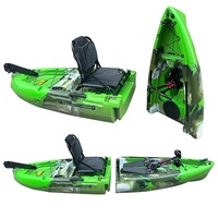 Réel jeune 3.1m poids léger multifonctionnel moulage par rotation modulaire en plastique bateau de pêche Kayak avec pédale d'entraînement