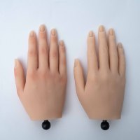 2024 New Nordic Flexible Silicone Nail Practice Hand posier bares Manic ure Art Learning Tool Box-Paket