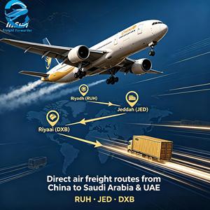 Servicio de Transporte Aéreo Directo de China a Arabia Saudita RUH JED DXB Servicio DDP/CIF Agente de Carga Logística para Comercio Electrónico - Product Image 1
