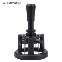 Outil de distribution de café rotatif automatique 0,4 mm, distributeur d'aiguilles à café, niveleur de café magnétique rotatif pour expresso