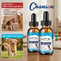 Huile de graines de chanvre apaisante en gros de Chanson Factory avec soutien immunitaire et bien-être de la peau et du pelage pour chats et chiens (liquide)