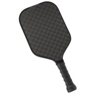 Raquette de pickleball avec accessoires de balle, noyau en fibre de carbone 12K, conception sans bordure durable, divertissement en plein air pour adultes