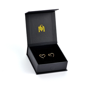 GLAMPKG Wholesale <b>Black</b> Magnet <b>Boxes</b> Magnetic Closure Jewellery Gift Paper Box Magnetic Jewelry Box Packaging - Product Image 4