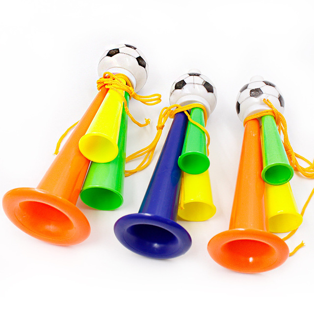 Football Horn Soccer Ball Pattern Creative Small Gift Kids Toy Wind Instrument Sports Games Cheerleading Props Plastic Made