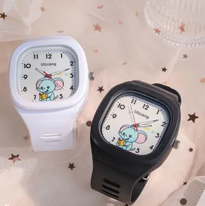 어린이 시계 어린이 소년 소녀를위한 플라스틱 디지털 시계