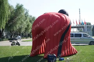 तेजी से शिपिंग फैक्टरी प्रत्यक्ष बिक्री लाल ऑक्सबर्ड मौसम प्रतिरोधी पानी रिपेलेंट सुरंग प्रवेश इंफ्लेटेबल-इन पंखे कस्टम - Product Image 2