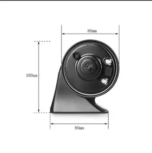 BX102529 12V 10 Sound Music Electronic Horn Controller Adjuster Listener Snail Horn Electronic Alarm Horn