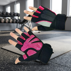 <b>Weight</b> Lifting Gym <b>Gloves</b> Half Finger with Anti-Slip Palm for Workout Exercise Training Fitness Sports and Bodybuilding Unisex - Product Image 4