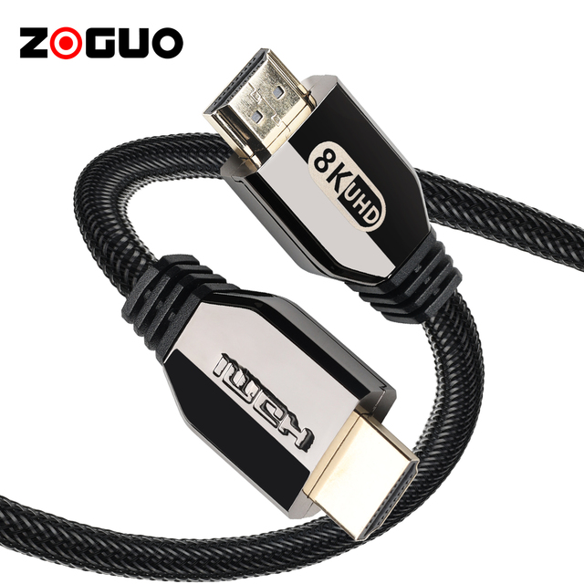 ZOGUO 8K HDMI 2.1 Cable 48Gbps High Resolution Ultra HD Video Data Transmission Cable