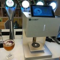 Imprimante professionnelle commerciale créative automatique photo image evebot selfie machine d'imprimante à café