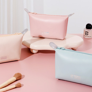 Beilian Makeup Bag PU Cosmetic Storage Travel Waterproof Portable Pink - Product Image 3