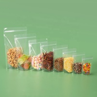 Poche Verticale Refermable Ziplock Transparente en Plastique pour Alimentaire Avec Fermeture Éclair
