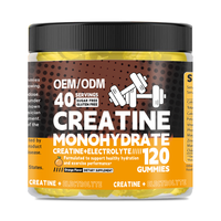 Gummies de créatine monohydrate sans sucre avec BCAA, sans caféine, pour adultes – Nutrition sportive spécifique à la gym, bonbons pour la gestion de l'énergie