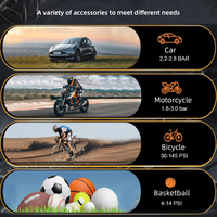 Nouvelle pompe à pneu automatique portable sans fil mini pompe à air de voiture numérique 6000mAh gonfleur électrique pour pneus de balle de vélo de moto de voiture