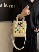 Mini sac fourre-tout EVA, sac de plage tendance EVA, petit sac à main d'été imperméable pour femmes, logo personnalisé, faible MOQ, stock disponible, couleurs mélangées