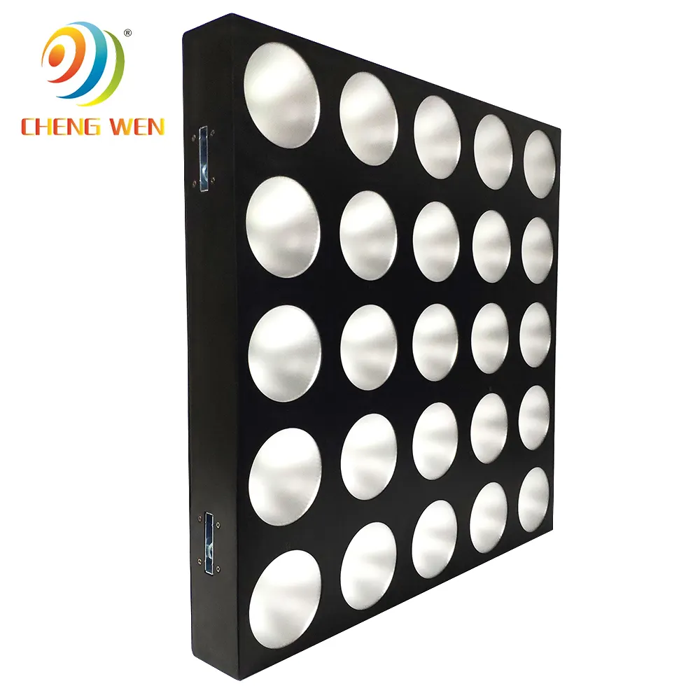 25 adet 12W sahne ışın ışık LED matris kör lamba duvar paneli 5x5 paneli matris körü dj disko işık