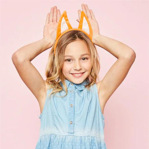 Serre-tête en peluche avec oreilles de chien de <span class=keywords><strong>dessin</strong></span> <span class=keywords><strong>animé</strong></span>, serre-têtes Blueys pour les fêtes à thème Blueys <span class=keywords><strong>et</strong></span> <span class=keywords><strong>Bingo</strong></span>, décorations de tête - Product Image 3