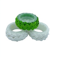 E-Magic Ruban Zig Zag Personnalisé en Forme de Dentelle Métallique Argentée Brillante Ruban Ric Rac pour Accessoires de Vêtement Décoration