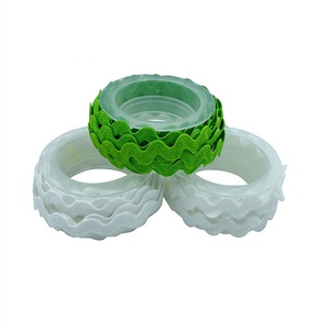 E-ma Thuật Cá Nhân Zig Zag <span class=keywords><strong>Ribbon</strong></span> Shape sáng bóng bạc kim loại ren TRIM ric Rac <span class=keywords><strong>Ribbon</strong></span> cho phụ kiện may mặc trang trí - Product Image 4