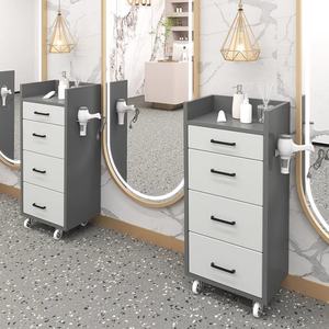 Chariot de coiffure mobile en bois moderne de haute qualité, pliable, luxe, spa, hôtel, salle de sport, soins à domicile - Product Image 5