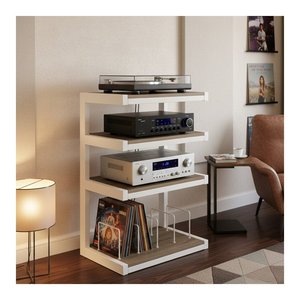 Mobile HI FI ESSE HiFi Vinyle Chêne e Blanc (60cm) NORESSHFVWTOK - Product Image 3