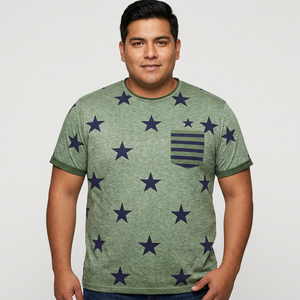 Camiseta de Algodón Jersey Transpirable con Cuello Redondo y Estampado Floral, Unisex, Tallas Grandes, Diseño Moderno, Manga Corta, Económica, OEM - Product Image 1