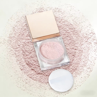 Poudre libre de maquillage de luxe soyeuse personnalisée avec votre logo, poudre fixatrice libre, poudre illuminatrice, marque privée, vente en gros