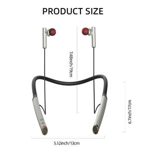 2 en 1 para reducción de ruido inalámbrico Auriculares de escucha auxiliares Diseño de cuello colgante de oreja doble para audífonos - Product Image 6