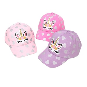 Meistverkaufte Niedliche Cartoon-Einhorn Kinder-Baseballkappe Großhandel Sommer Outdoor-Aktivitäten Hut Sonnenschutz Baseballkappe für Kinder - Product Image 3