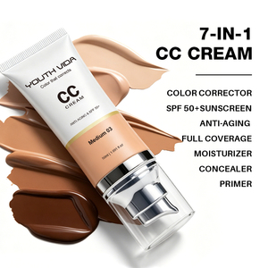 <span class=keywords><strong>Crème</strong></span> <span class=keywords><strong>CC</strong></span> Écran Solaire SPF 50+ Effet Matifiant, Anti-Imperfections, Blanchissante et Éclaircissante, Longue Tenue, Imperméable, Contrôle du Sébum, Marque Privée - Product Image 1