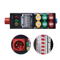 VLTG Équipement de Scène Portable de Haute Qualité pour DJ et Discothèque LX-PHD03, Distribution d'Énergie Étanche Triphasée 6 Canaux*16A, Sortie 5 Fils 32A