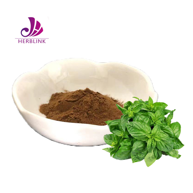 Herblink Hoge Kwaliteit Heilige Basilicum Extract Poeder Natuurlijke Kruid Plant Heilige Basilicum Extract