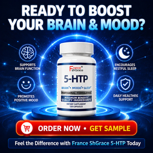 5-HTP Plus Calcium personnalisé pour une sensation de bien-être et de positivité, favorise un endormissement facile et profond, soutient une ambiance calme et relaxée, 120 capsules - Product Image 5