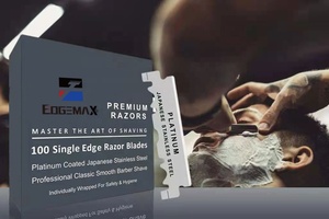 ใบมีดโกน EdgeMax BR-02 รุ่นปี 2022 แบบคมเดี่ยว ผลิตจากวัสดุ 6Cr13&4Cr13 ใช้แล้วทิ้ง สำหรับช่างตัดผม - Product Image 5