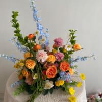 T-FT026 Hoogwaardige zijden bloemenbal centerpiece kunstmatig 50-60 cm bloemenbal voor bruiloftdecoratie