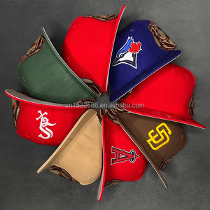 Hot bán AA 6-panel gorras được trang bị Snapback tùy chỉnh thêu logo phẳng vành provedor de gorras Mũ bóng chày mũ - Product Image 6