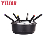 Vente flash : Pot à chocolat électrique 500W, capacité 1L, pour 6 à 8 personnes, machine à fondue chaude pour la maison, garantie 2 ans