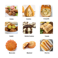 Nouvelle machine automatique de formage de pâtisseries Mooncake à haute productivité continue pour ligne de production de gâteaux fourrés et desserts en acier inoxydable 304