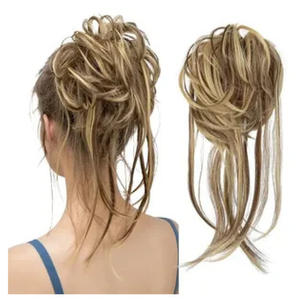 FQ06 3*8 Extensión de Cabello de Cola de Caballo de Poliéster de Alta Temperatura, Accesorio Casual para Peinados Elevados para Mujer - Product Image 1