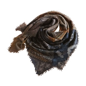 Sciarpa Quadrata COSHILY per Donna, Nuova Collezione Autunno-Inverno, 100% <span class=keywords><strong>Cashmere</strong></span>, Serie Blue Rose-Cloud con Stampa - Product Image 5