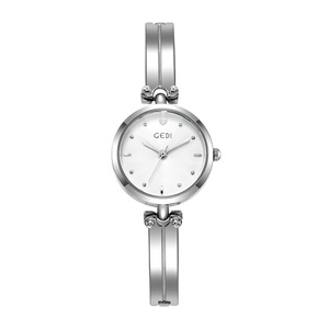 นาฬิกาผู้หญิงทรงกลมขนาดเล็กพร้อมสายรัดเหล็กดีไซน์เรียบง่ายและไม่เป็นทางการนาฬิกาข้อมือนักเรียนขนาดกะทัดรัดนาฬิกาควอตซ์กันน้ำ - Product Image 4