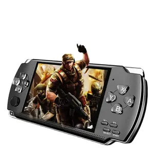 X6 4.3 인치 8GB X6 레트로 비디오 게임 콘솔에 대한 2000 게임에 내장 된 휴대용 휴대용 게임 플레이어