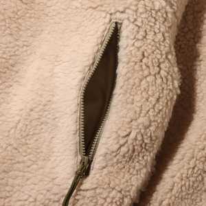 Fabrieksgroothandel Luxe Wol <span class=keywords><strong>Boa</strong></span> <span class=keywords><strong>Fleece</strong></span> Veldjas Stijlvolle Op Maat Gemaakte Artwork Sherpa Jas - Product Image 6