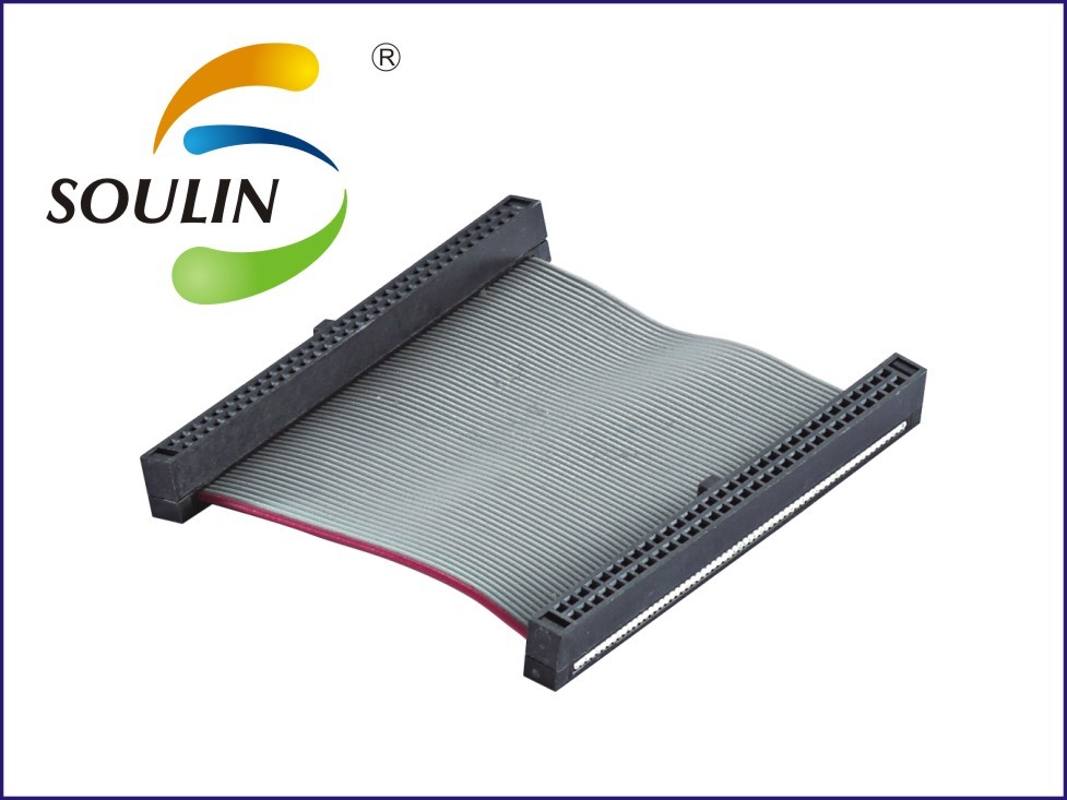 Idc cable con UL2651 1,27mm 2,0mm 2,54mm/doble 2 3 4 5 6 7 8 9 10 12 14 16 18 20 24 30 de 40 pines con cable plano