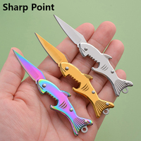Outils de survie pour la pêche et le camping en plein air, couteau à clé portable, couteau de poche miniature, cadeau de pêche