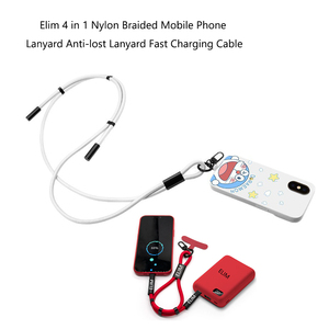 <span class=keywords><strong>ELIM</strong></span> - Cordón para Teléfono Móvil 4 en 1 con Trenzado de Nailon, Cordón Antipérdida, Cable de Carga Rápida - Product Image 4