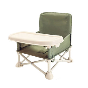 Chaise rehausseur carrée pliable moderne en plastique avec plateau et dossier solide <span class=keywords><strong>inclinable</strong></span> manuellement pour bébés et enfants - Product Image 4