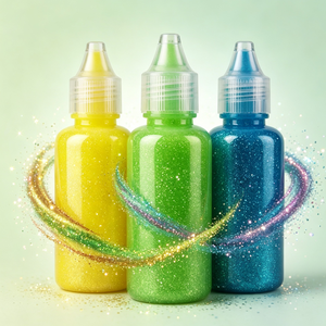 Low Viscosity Clear Glitter <b>Glue</b> Artistic Creations <b>Craft</b> <b>Glue</b> 30ml 24 Pack Multicolor Glitter <b>Glue</b> - Product Image 1
